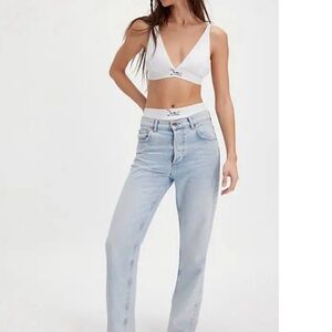 Women’s We The Free white Bralette top/ Bras size m no pads